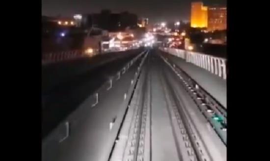 شاهد تجربة أحد قطارات الرياض على المسار البرتقالي 1