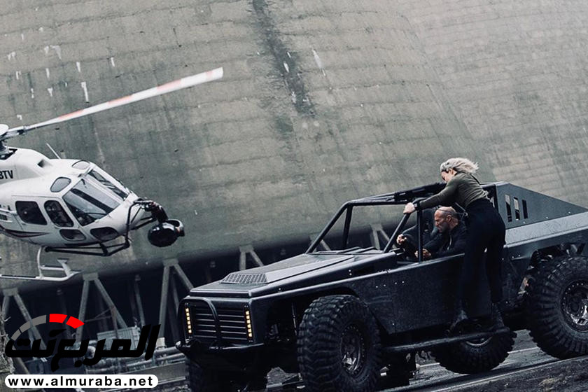 "بالفيديو والصور" لن تصدق مشاهد الأكشن مع السيارات في فيلم Fast & Furious: Hobbs & Shaw 4