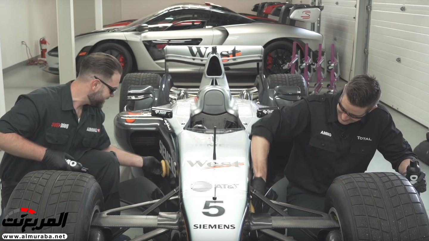"بالفيديو" شاهد عملية تنظيف وتلميع سيارة فورمولا 1 3