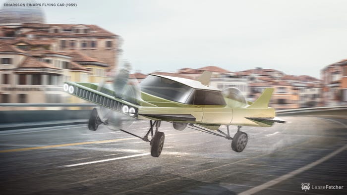 "بالصور" رحلة تطور تصاميم السيارات الطائرة على مدار 100 عام 40