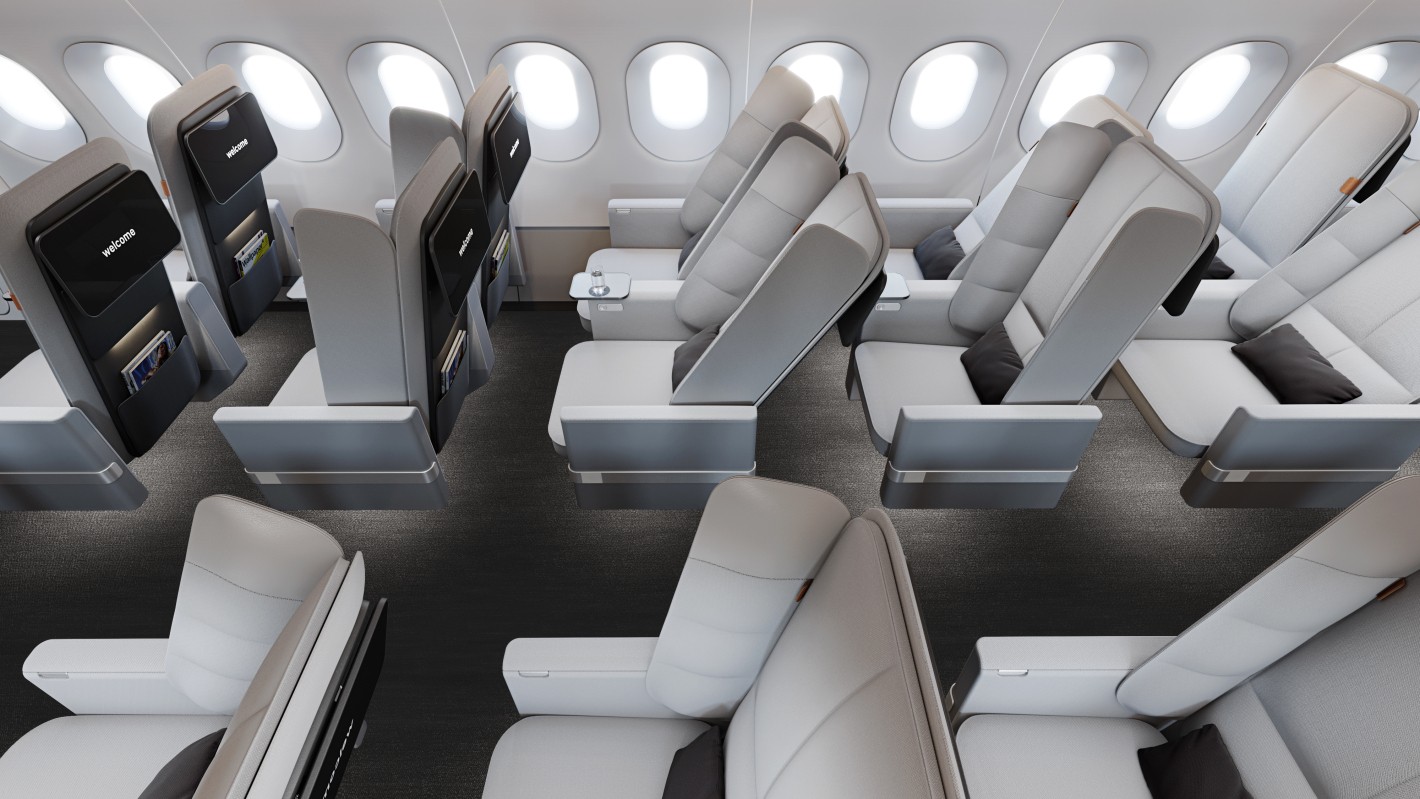 "بالصور" مقعد طائرة قابل للطي قد يغير صناعة السفر الجوي 17