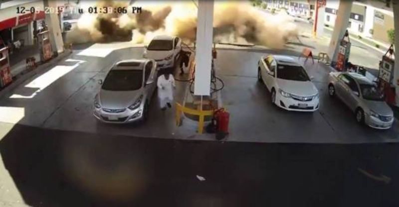 “بالفيديو” تعرف على سبب انفجار خزان محطة وقود في المدينة المنورة