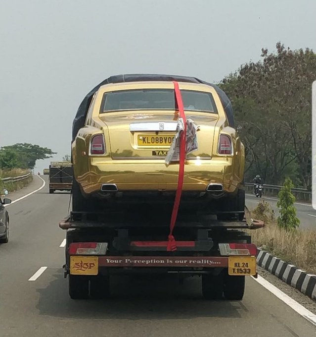 رولزرويس فانتوم تتحول إلى سيارة أجرة ذهبية في الهند 3