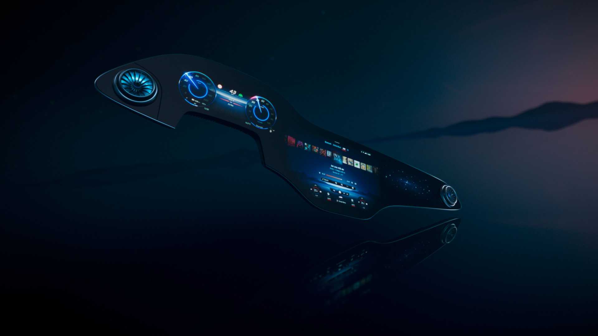 مرسيدس تكشف عن أكبر شاشة لمسية في صناعة السيارات 24