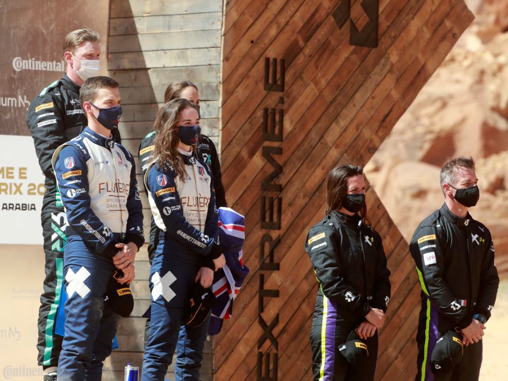 فريق "روزبيرغ إكس ريسينج" الألماني يتوَّج بلقب السباق الأول من سلسلة "إكستريم إي" في العلا 1