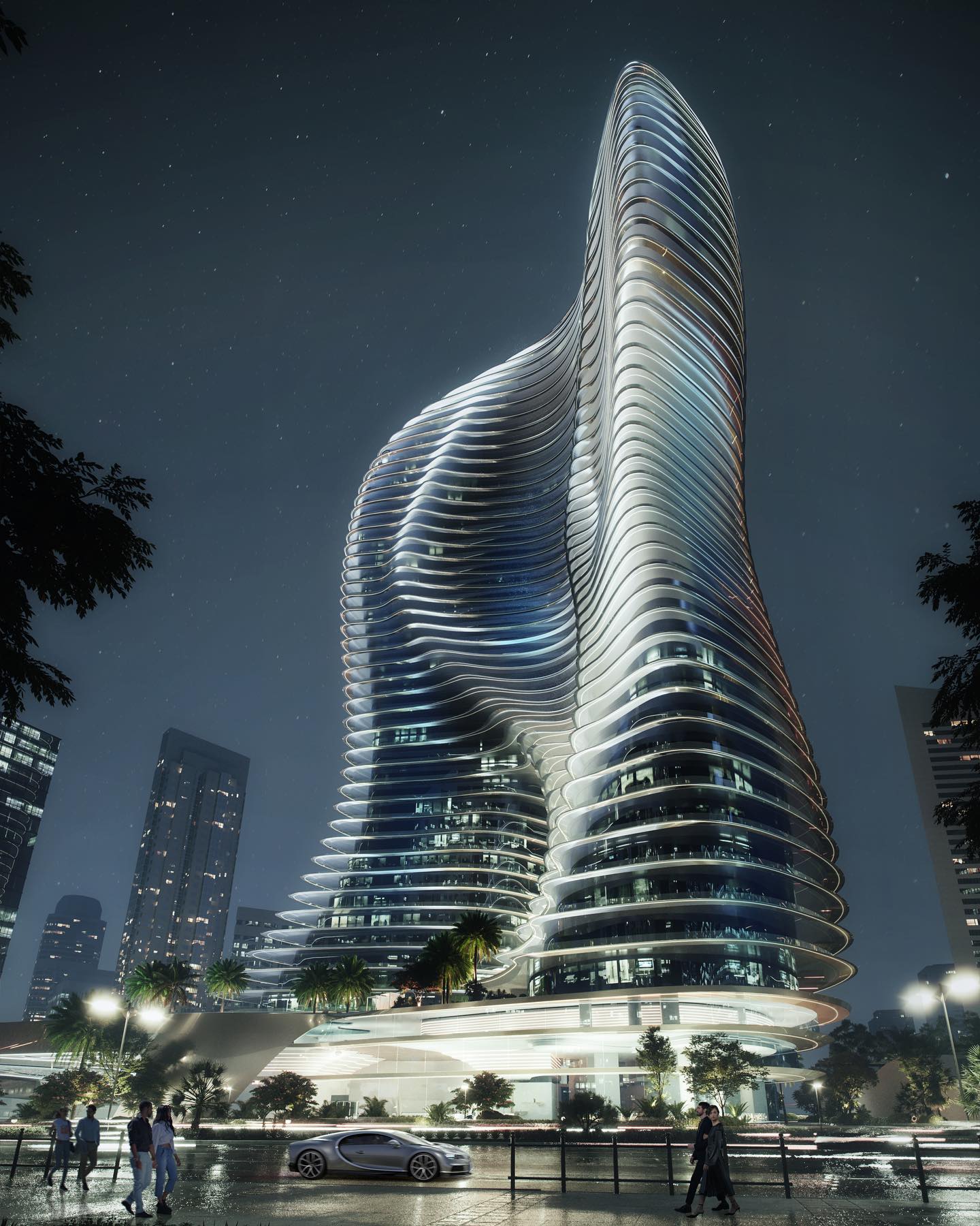 بوجاتي تعلن عن بناء برج سكني فاخر في قلب مدينة دبي! 46