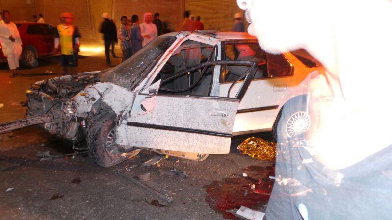 "بالصور" مفحط في الرياض يصرع شخص ويصيب 3 جراء مطاردة دوريتين أمنيتين له 3