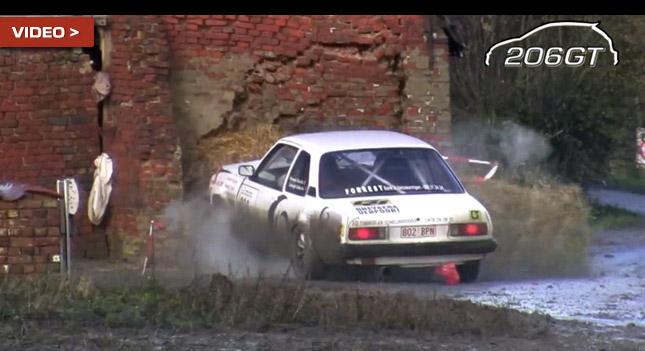 “بالفيديو” حادث أصطدام سيارة اوبل بحائط فى سباق سيارات رالى بلجيكا