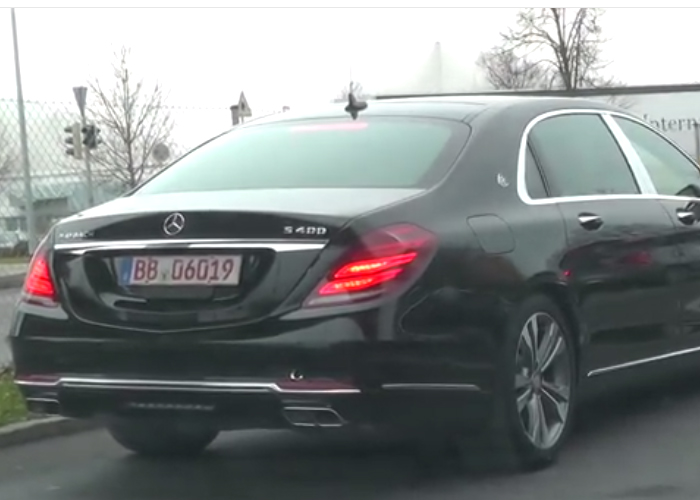 "فيديو" مرسيدس مايباخ اس 400 تظهر أثناء تجارب الإختبار Mercedes-Maybach S400 1