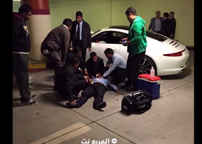 "فيديو" عامل ركن سيارات يعمل نفسه ميتاً بعد ان حطم سيارة بورش جديدة في الكويت 5